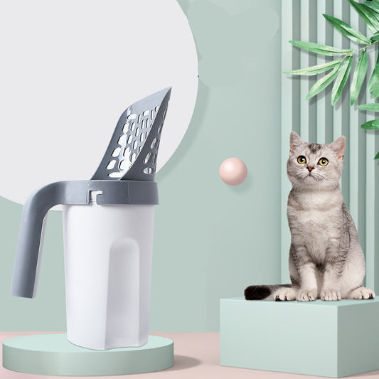 Pelle à litière en plastique pour chat, outil de nettoyage creux pour le sable et les déchets des animaux de compagnie