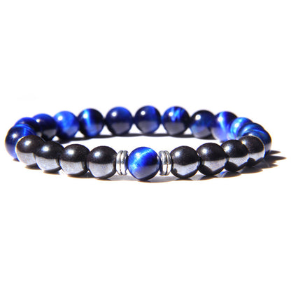 Bracelet chakra en pierre volcanique énergétique à sept couleurs - LUXARAH