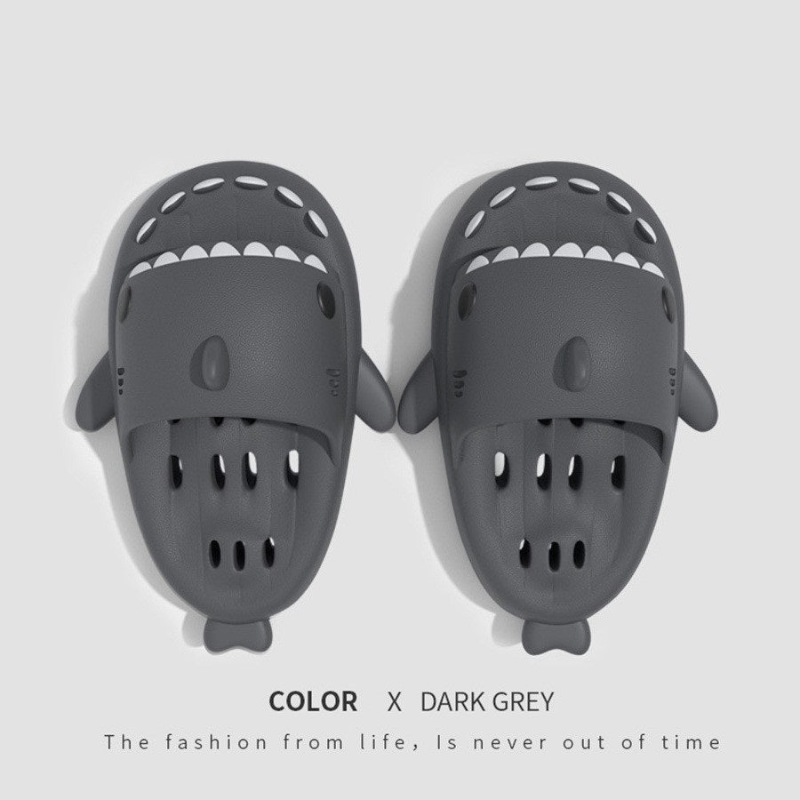 Chaussons requin avec trous de drainage, chaussures de douche pour femmes, séchage rapide, EVA, sandales de plage - LUXARAH